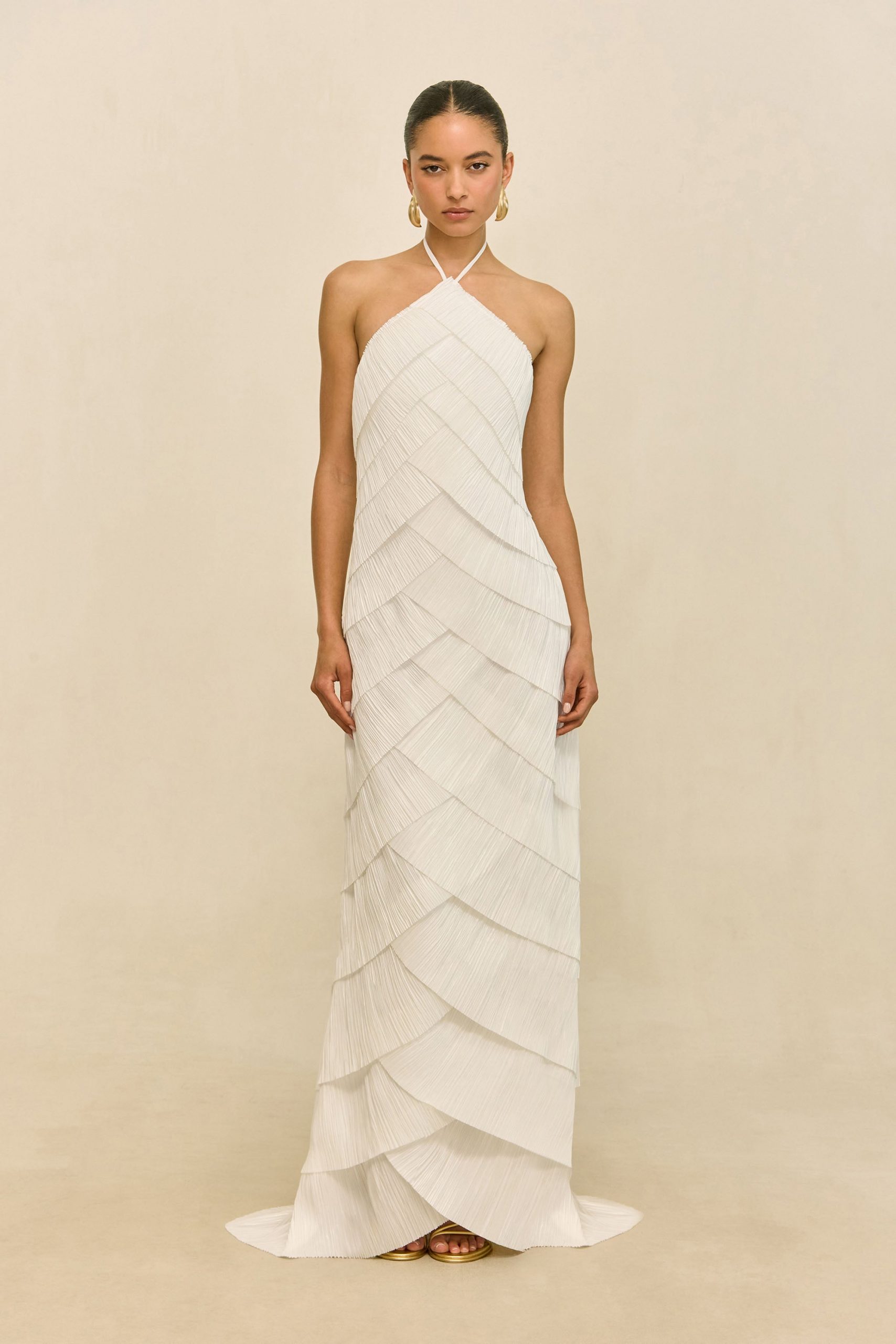 Cult Gaia MARSLA GOWN - OFF WHITE