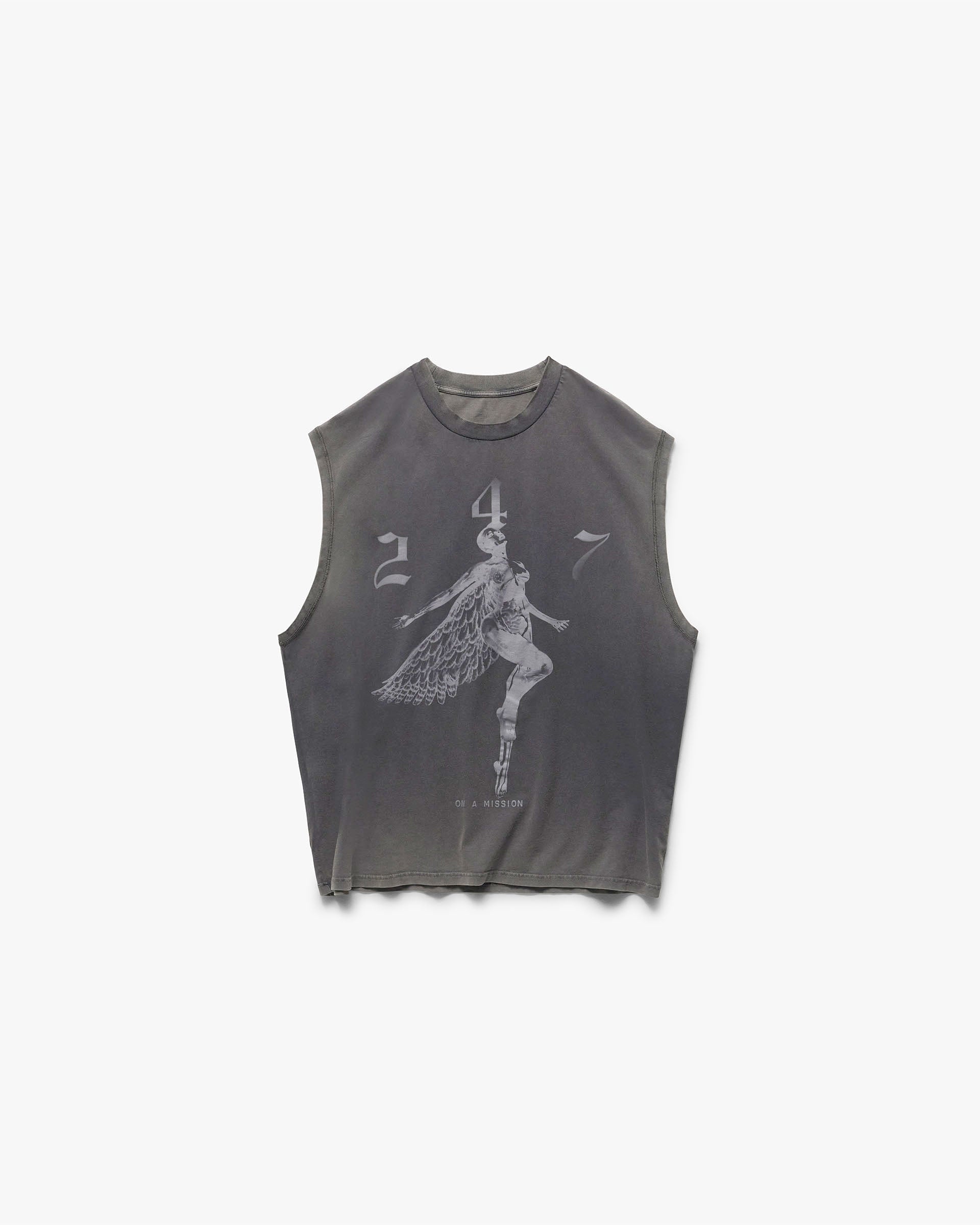 Represent 247 Fallen Angel Tank - Vintage Black