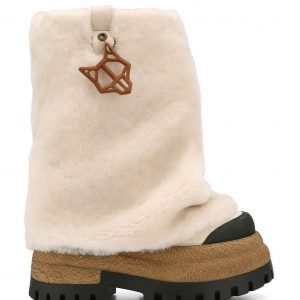 Naked Wolfe Disturb Shearling/Canvas Cream
