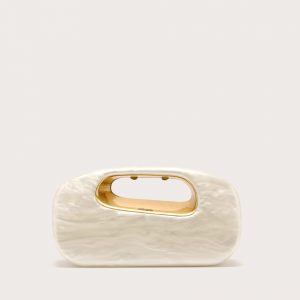 Cult Gaia AMARA CLUTCH - IVORY