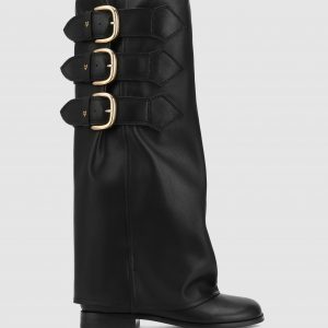 Naked Wolfe Anchor Black Leather
