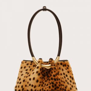 Cult Gaia ASA SHOULDER BAG - CHEETAH