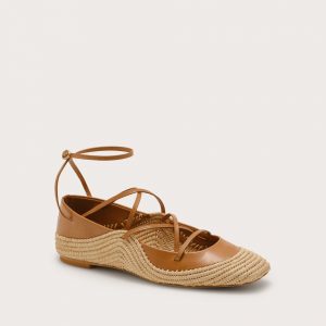 Cult Gaia BECKETT BALLET FLAT - NATURAL