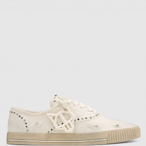 Naked Wolfe The Sailing Sneaker White Canvas