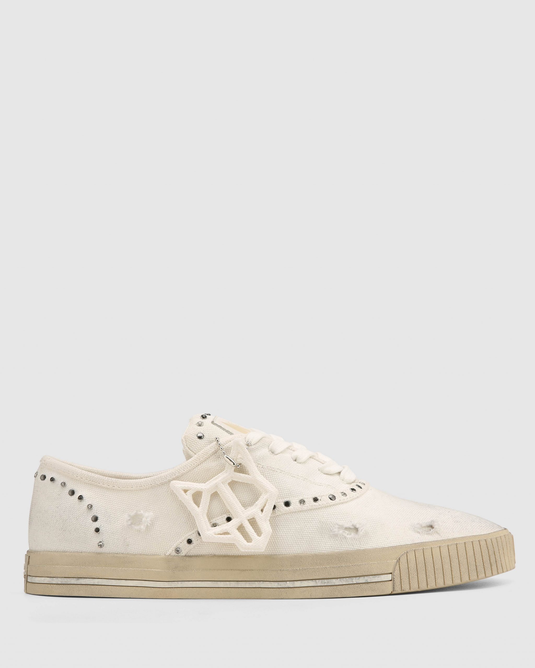 Naked Wolfe The Sailing Sneaker White Canvas