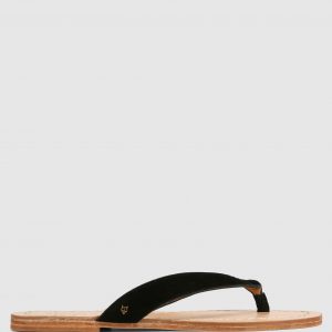 Naked Wolfe The Jaw Sandal Black Suede