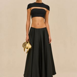 Cult Gaia CYRENE SKIRT - BLACK