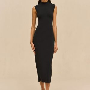 Cult Gaia DALIDA KNIT DRESS - BLACK