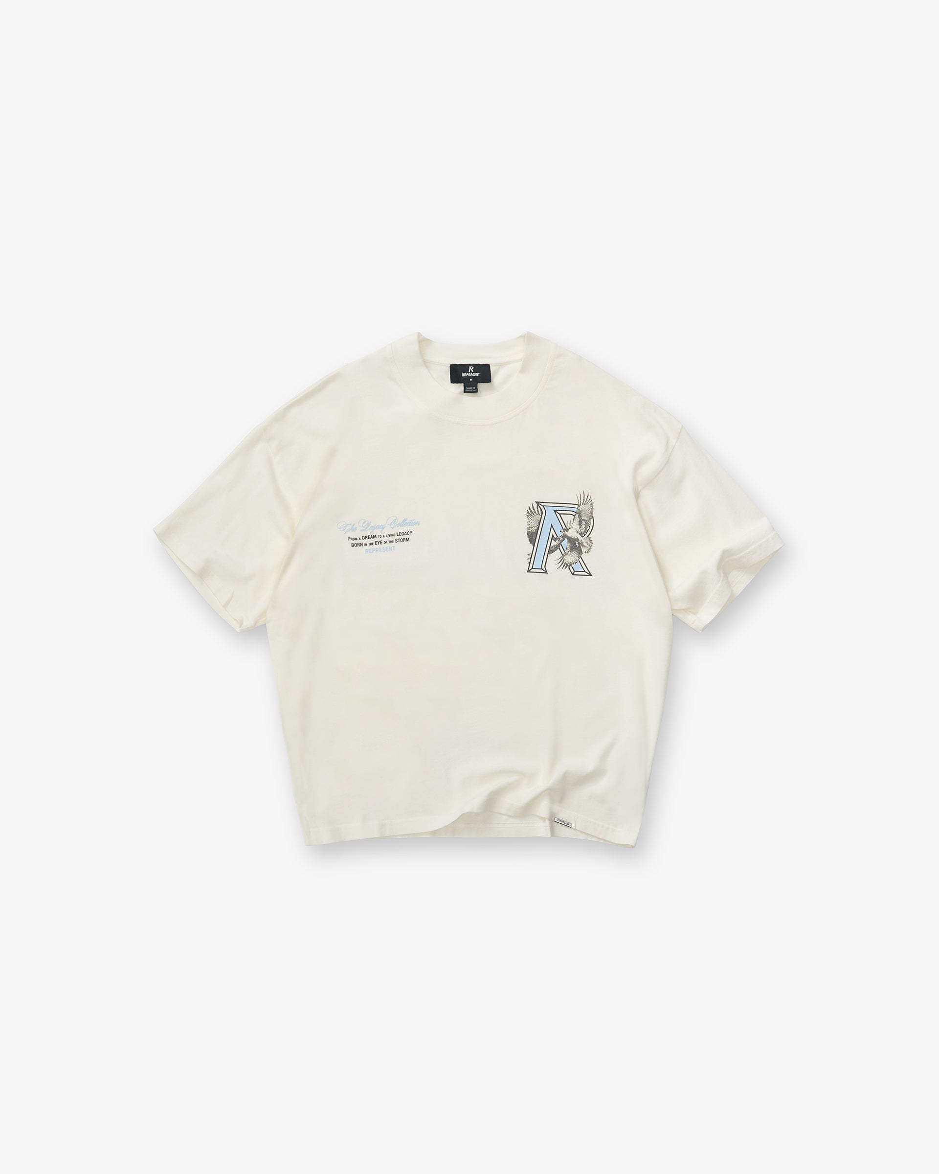 Represent Legacy Falcon T-Shirt - Flat White