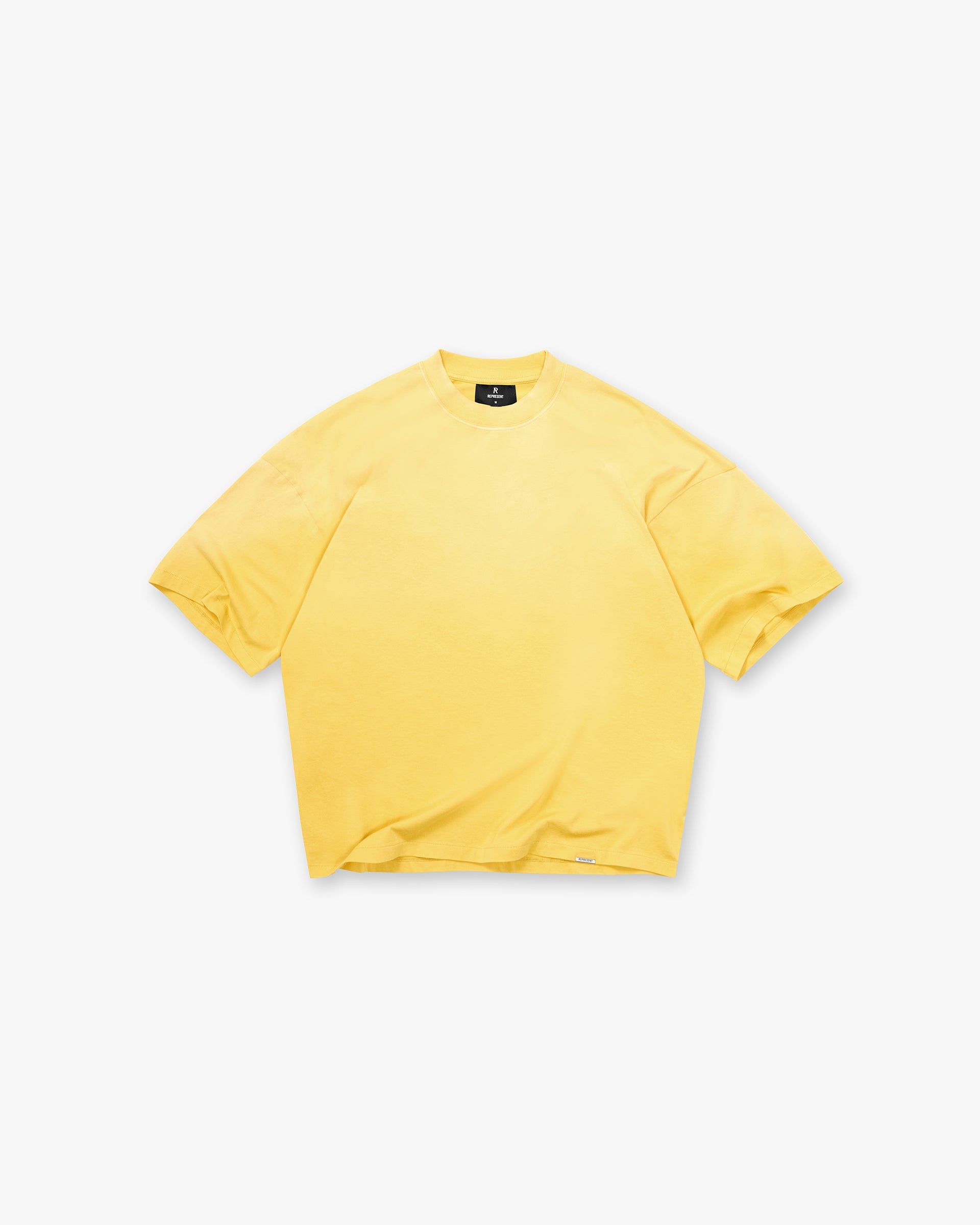 Represent Initial Boxy T-Shirt - Canary Yellow