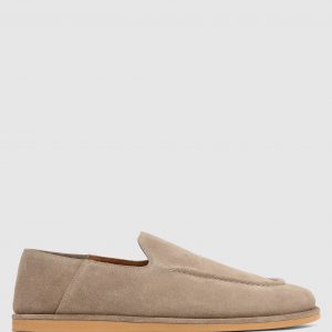 Naked Wolfe The Rare Mule Taupe Suede