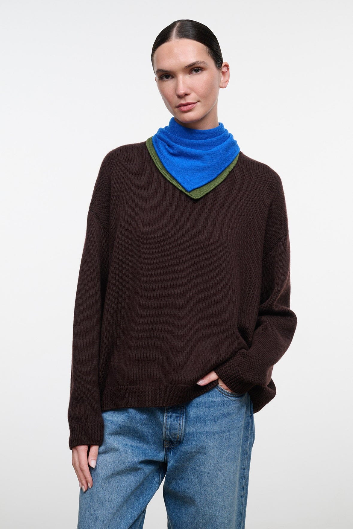 Staud WINSTON SWEATER | EARTH MULTI
