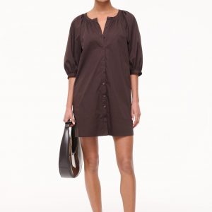 Staud MINI VINCENT DRESS | EARTH