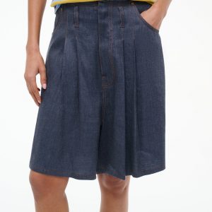 Staud KNIGHT SHORT | CHAMBRAY