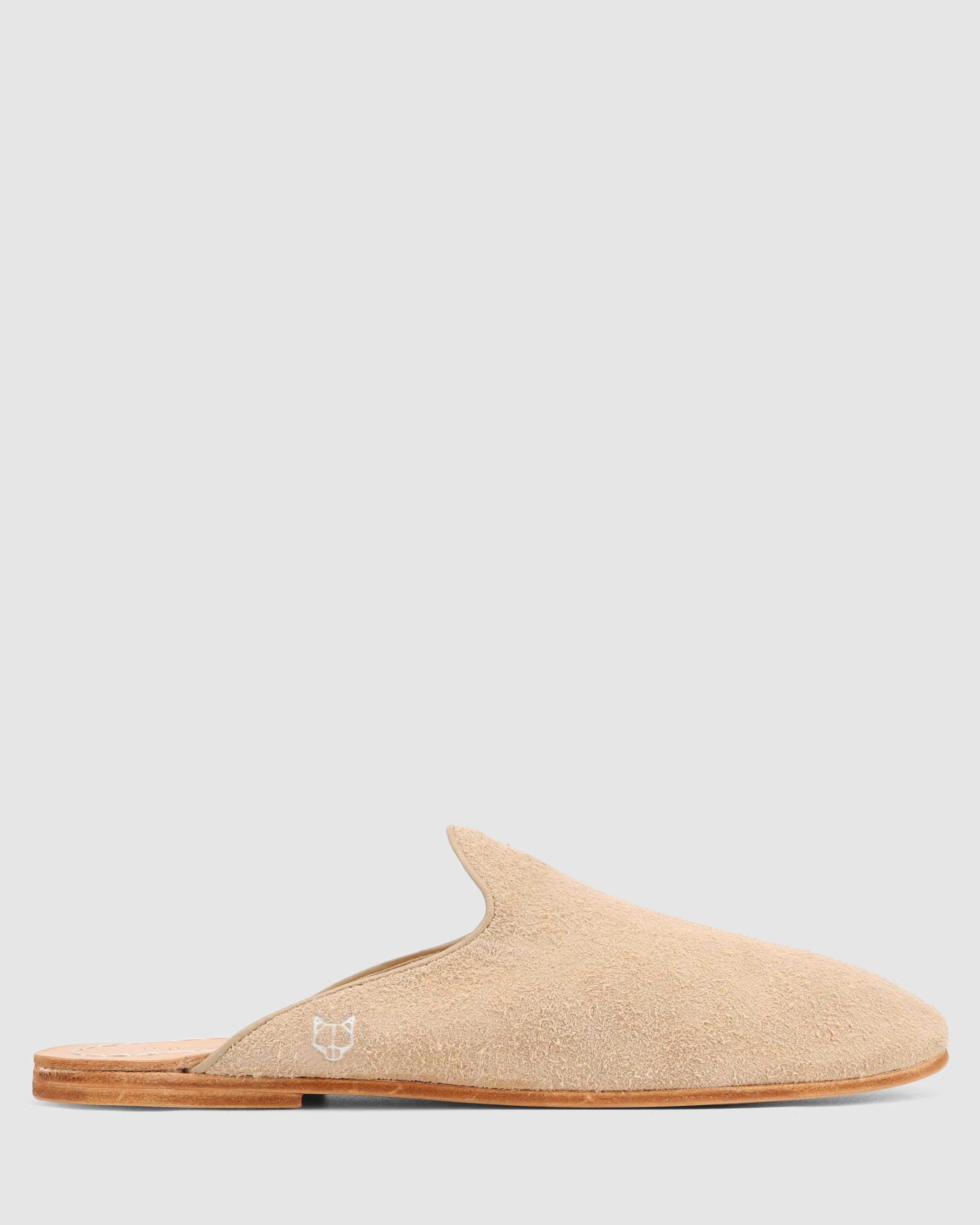 Naked Wolfe The Jet Mule Stone Suede