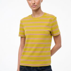 Staud WEEKEND CREW TEE | BAJA STRIPE