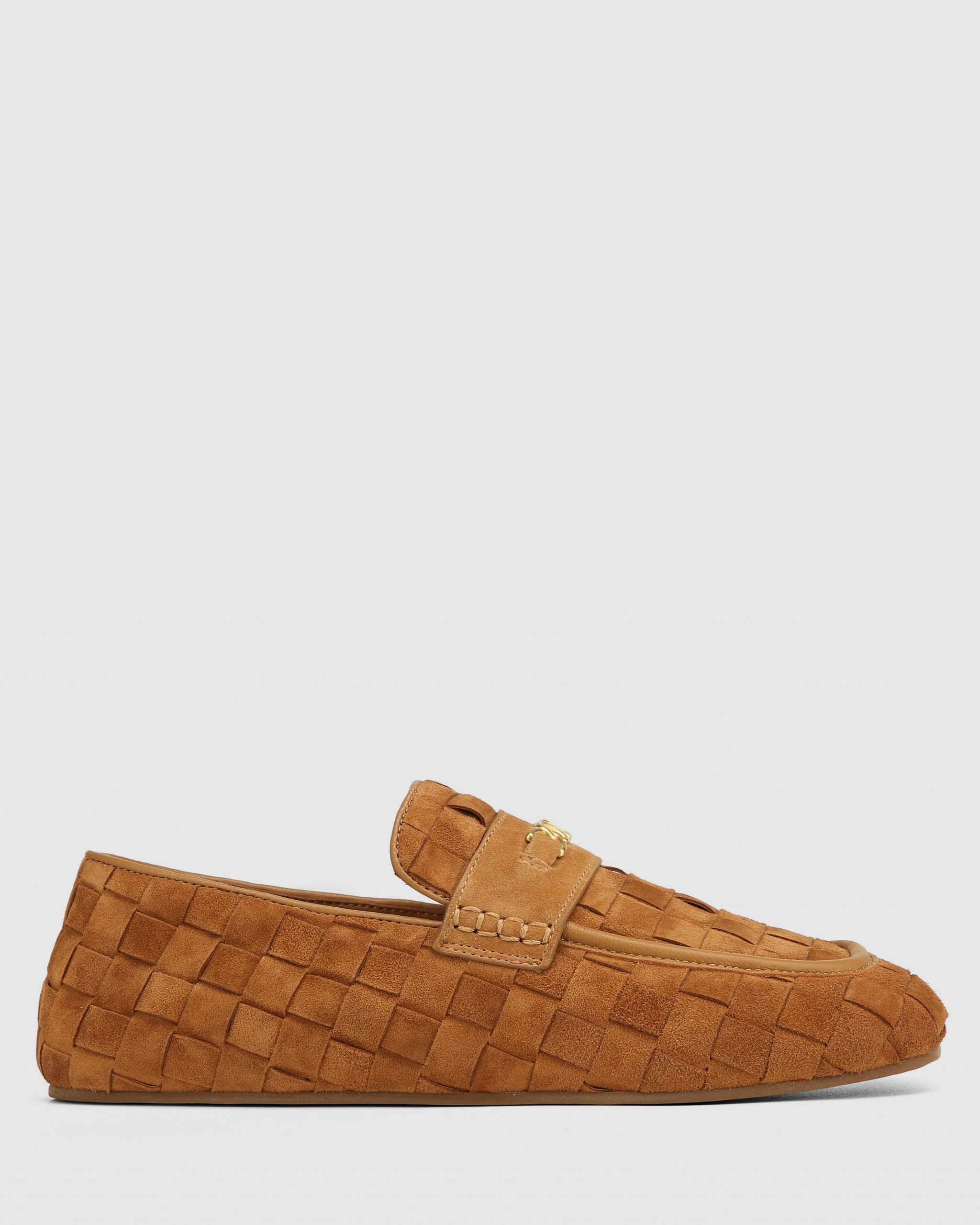 Naked Wolfe Rover Loafer Tan Woven Suede
