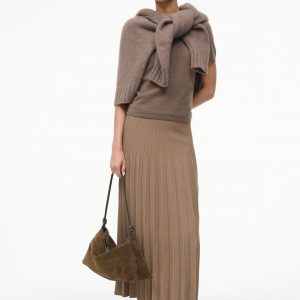 Staud LENA SKIRT | TAUPE