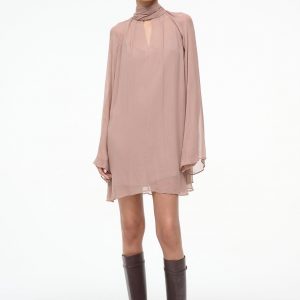 Staud ESTHER MINI DRESS | TAUPE