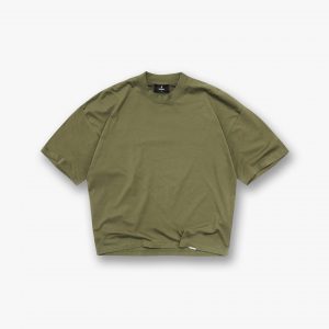Represent Initial Boxy T-Shirt - Army Green