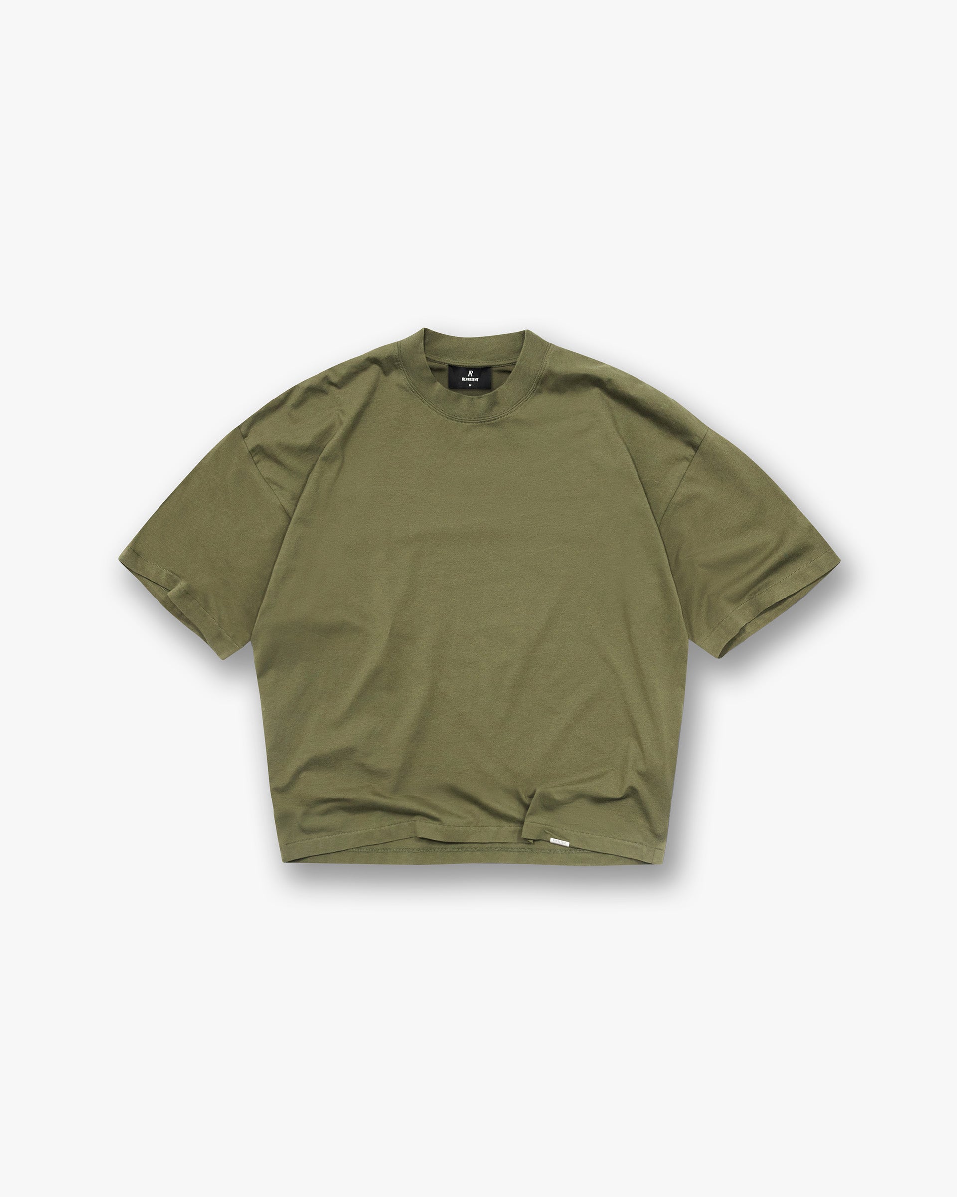 Represent Initial Boxy T-Shirt - Army Green