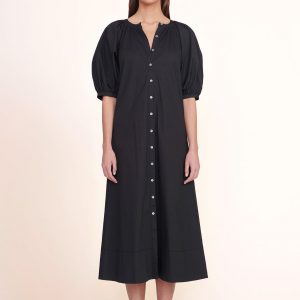 Staud VINCENT DRESS | BLACK