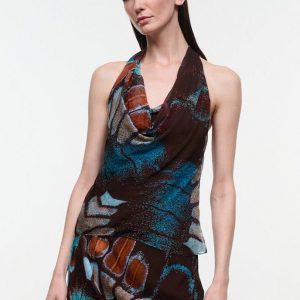 Staud MINDY TOP | BUTTERFLY SKY
