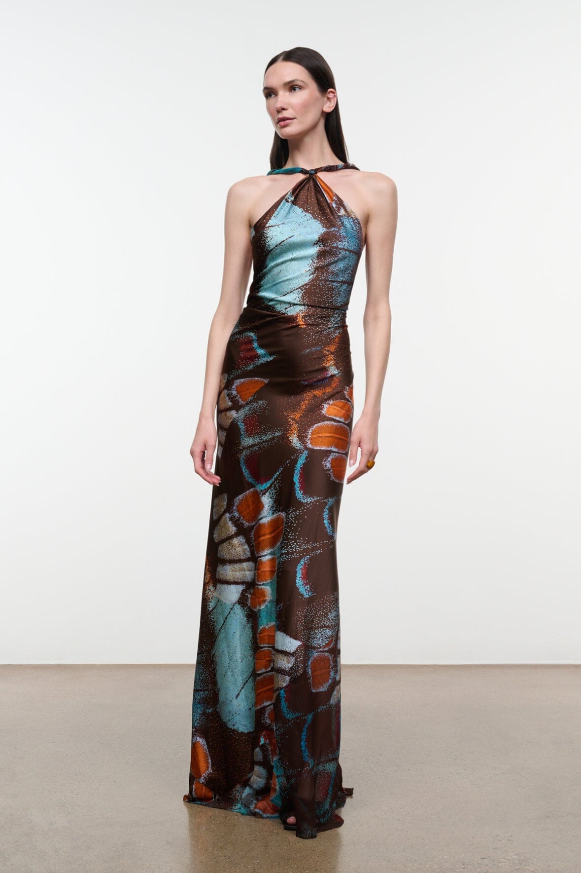 Staud CHARLI SILK DRESS | BUTTERFLY SKY