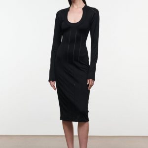 Staud BLAIR DRESS | BLACK