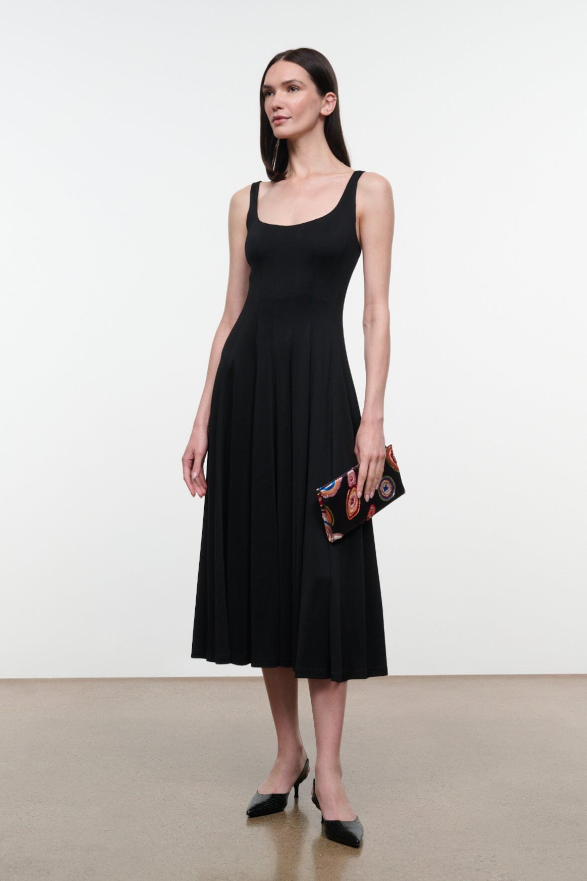 Staud WELLS JERSEY DRESS | BLACK