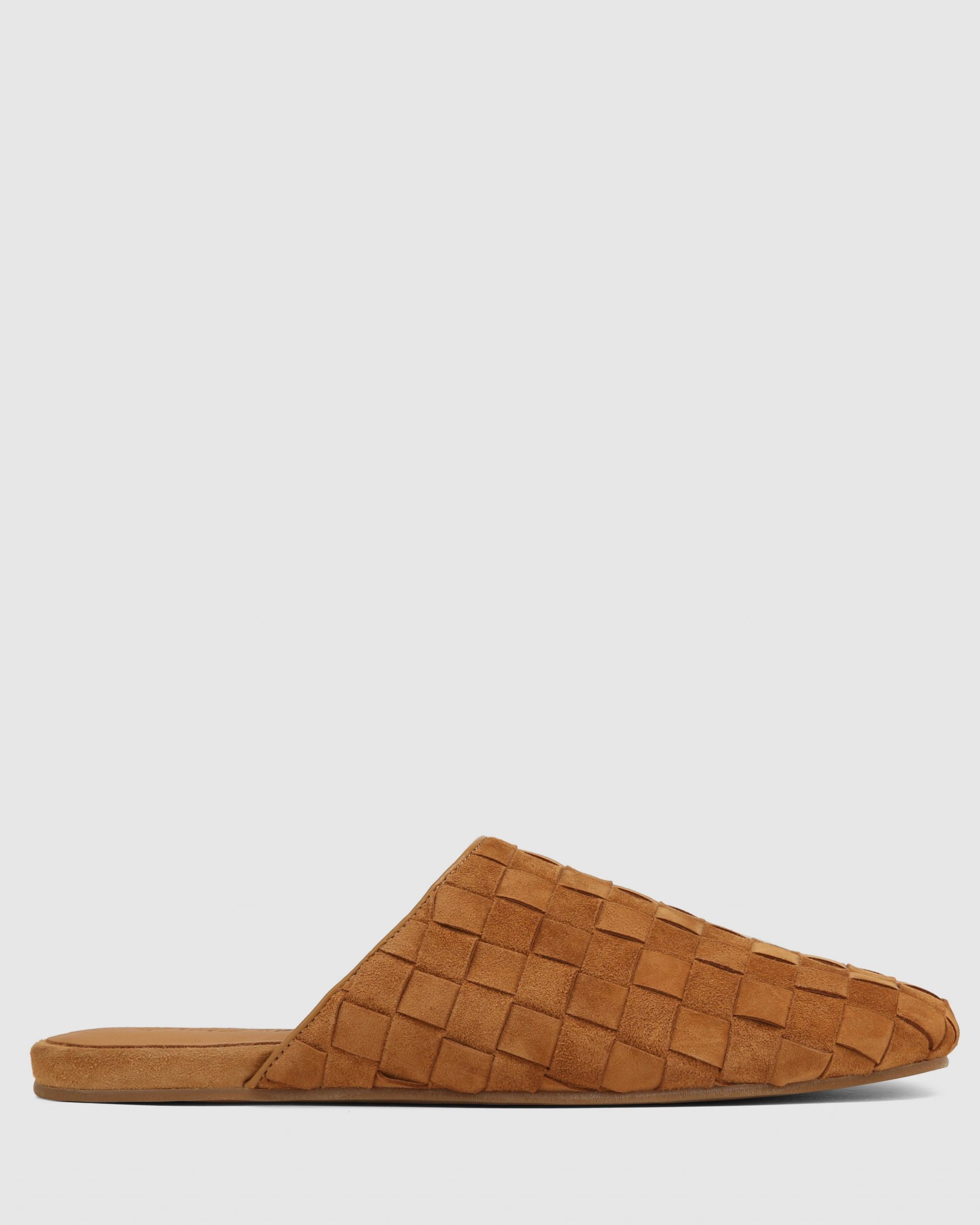 Naked Wolfe The Reaper Mule Tan Woven Suede