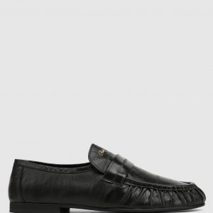 Naked Wolfe The Wall Street Loafer Black Eel