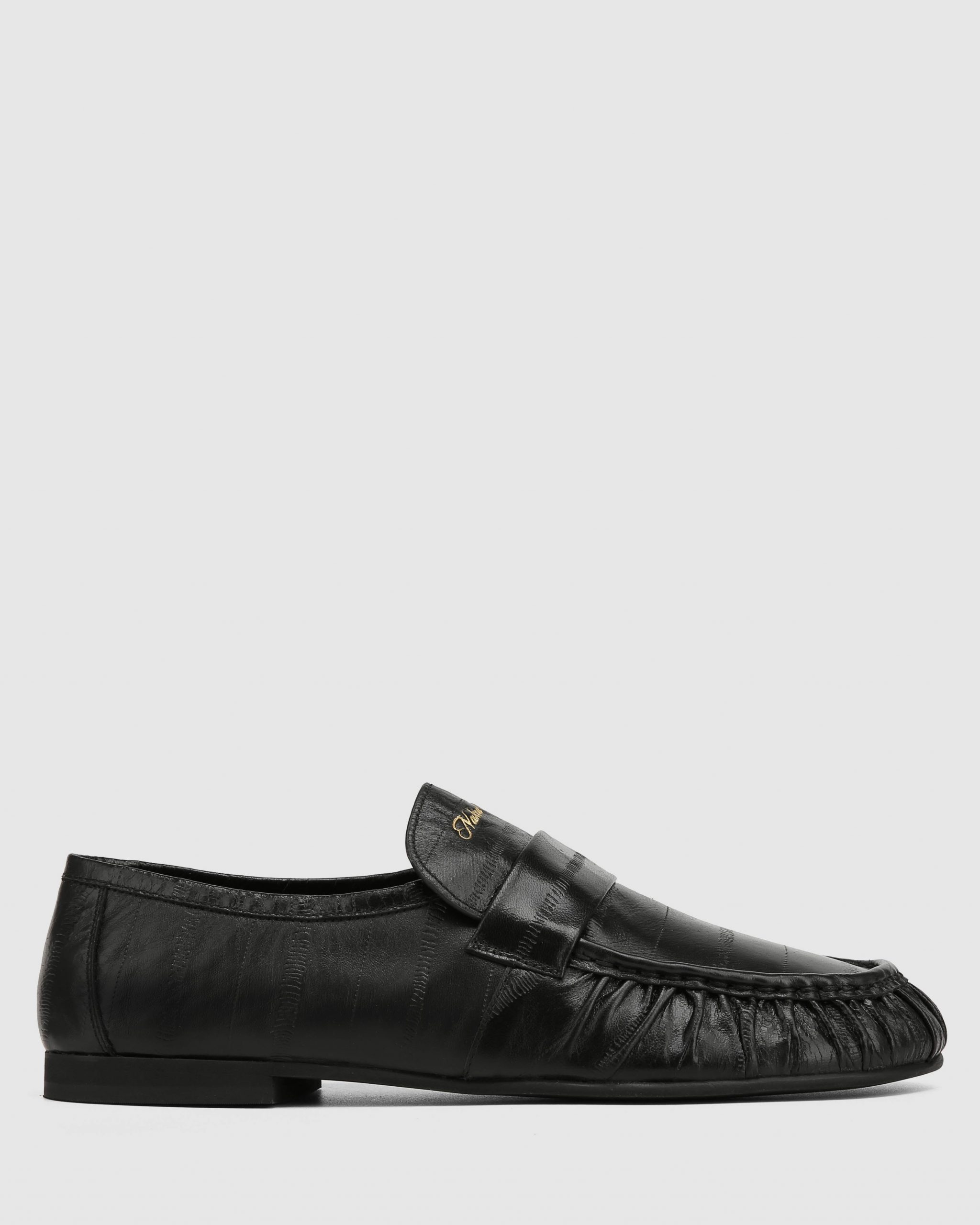 Naked Wolfe The Wall Street Loafer Black Eel