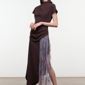 Staud EFFIE DRESS | EARTH LILAC