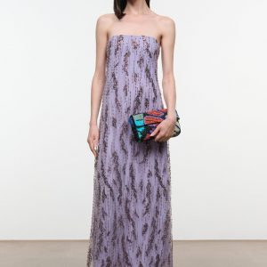 Staud CASSIE DRESS | LILAC