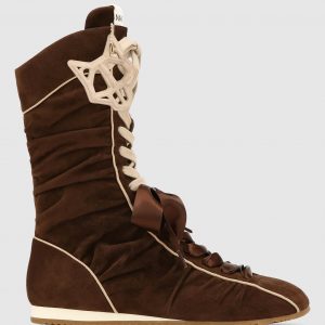Naked Wolfe Extreme Brown Scrunch Suede