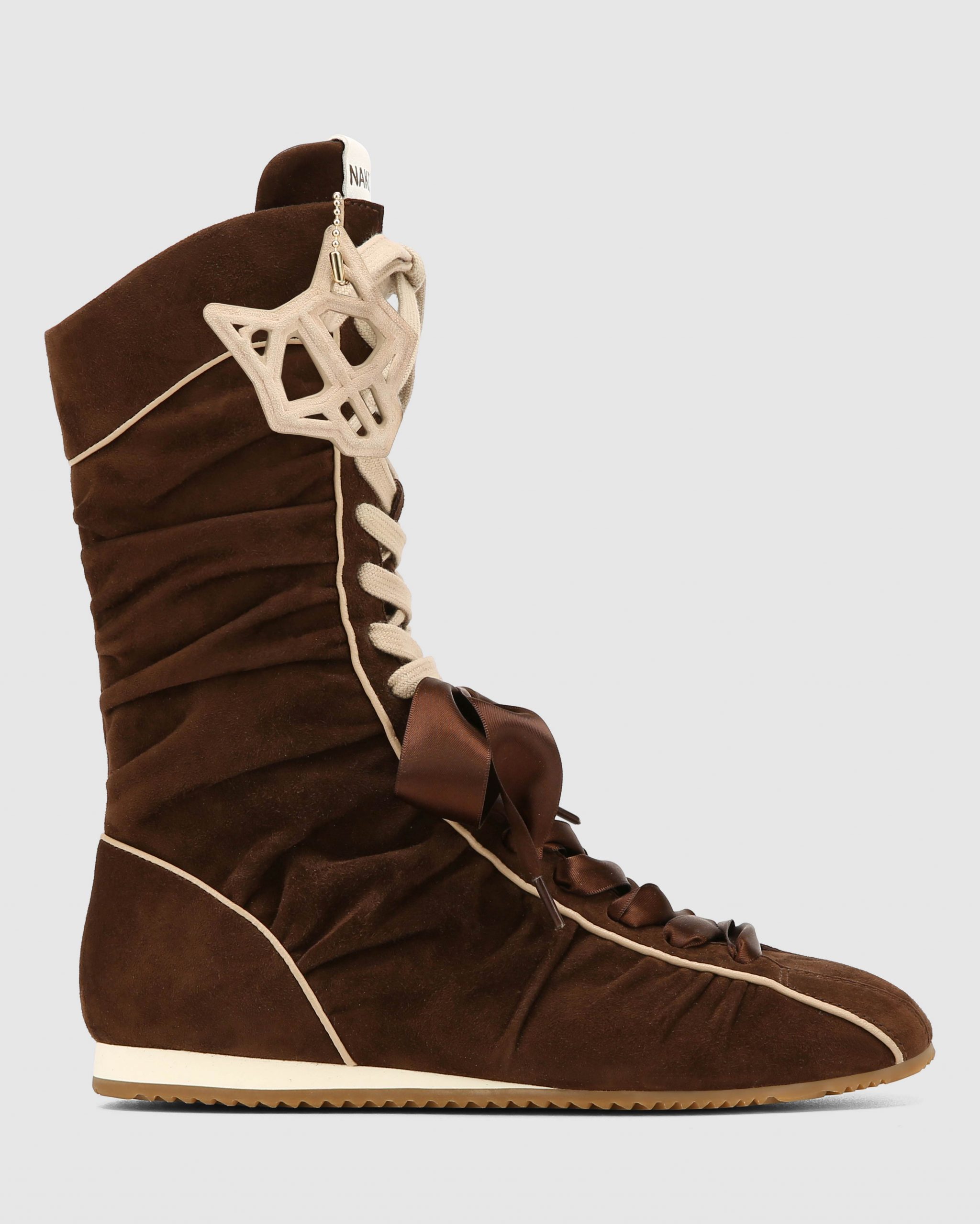 Naked Wolfe Extreme Brown Scrunch Suede