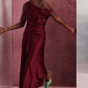 Staud PORTIA SILK DRESS | CARMINO