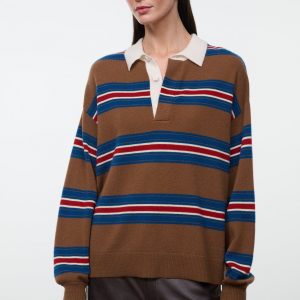 Staud MICHAEL CASHMERE SWEATER | SAVOY STRIPE