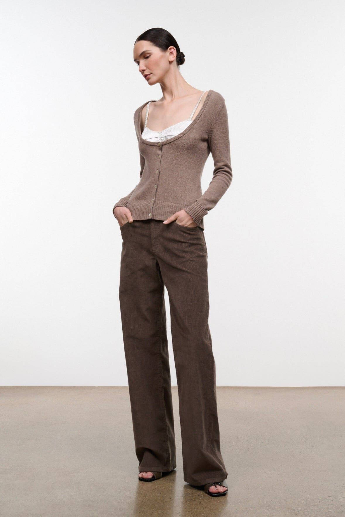 Staud NATASHA CASHMERE SWEATER | CIGAR