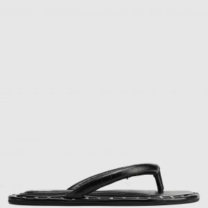 Naked Wolfe Grenada Black Leather/Silver Studs