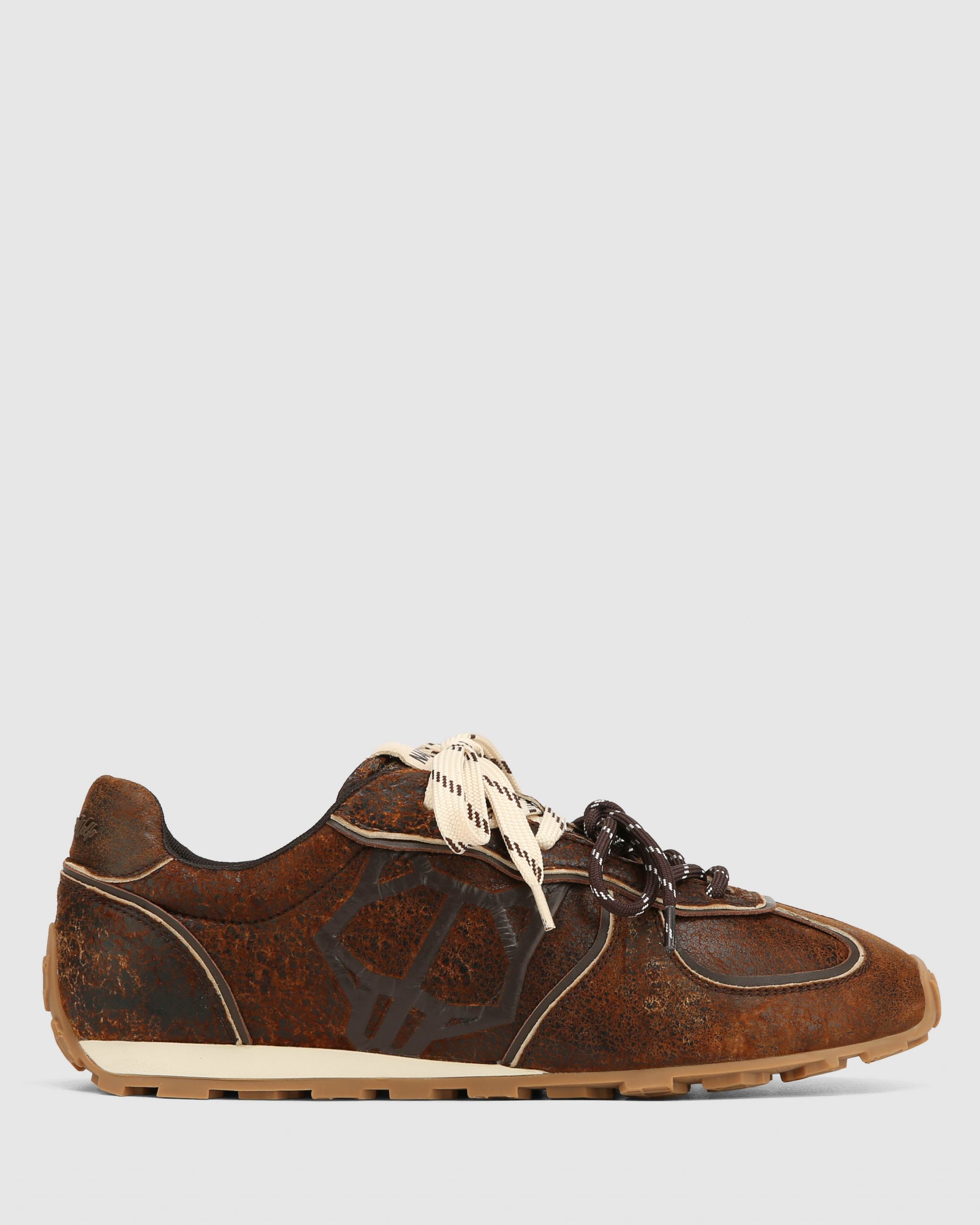 Naked Wolfe Lightning Brown Distress Leather