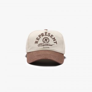 Represent Initial Crest Cap - Antique White