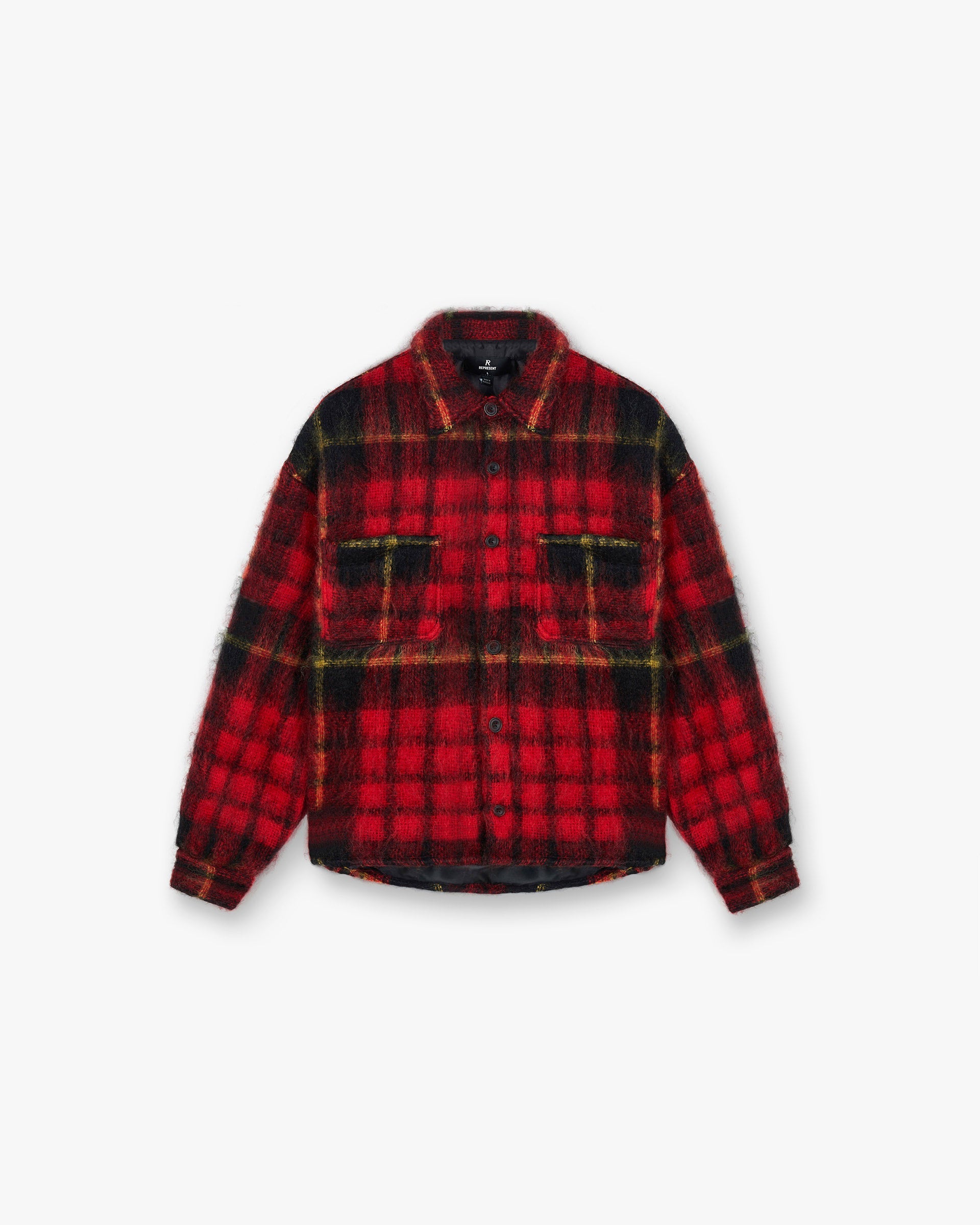 Represent Mohair Overshirt - Red Check