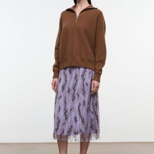 Staud AVIVA SKIRT | LILAC