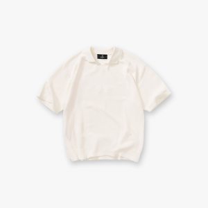 Represent Ribbed Polo - Aged White