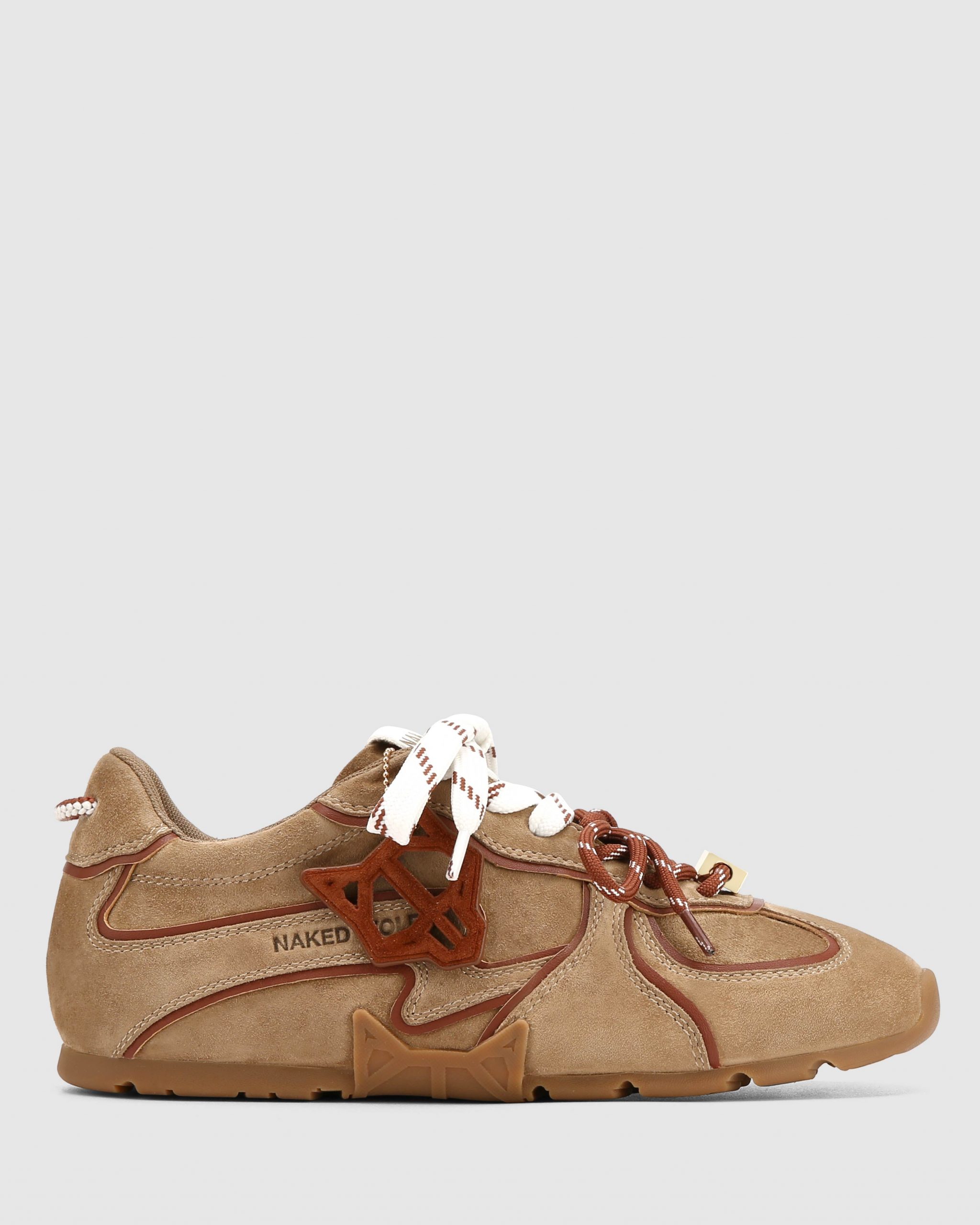 Naked Wolfe Adored Khaki Suede