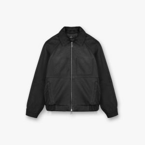 Represent Overdrive Leather Jacket - Black