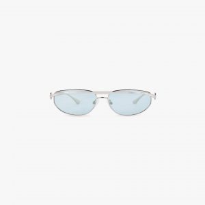 Represent Slim Aviator Sunglasses - Silver Matcha