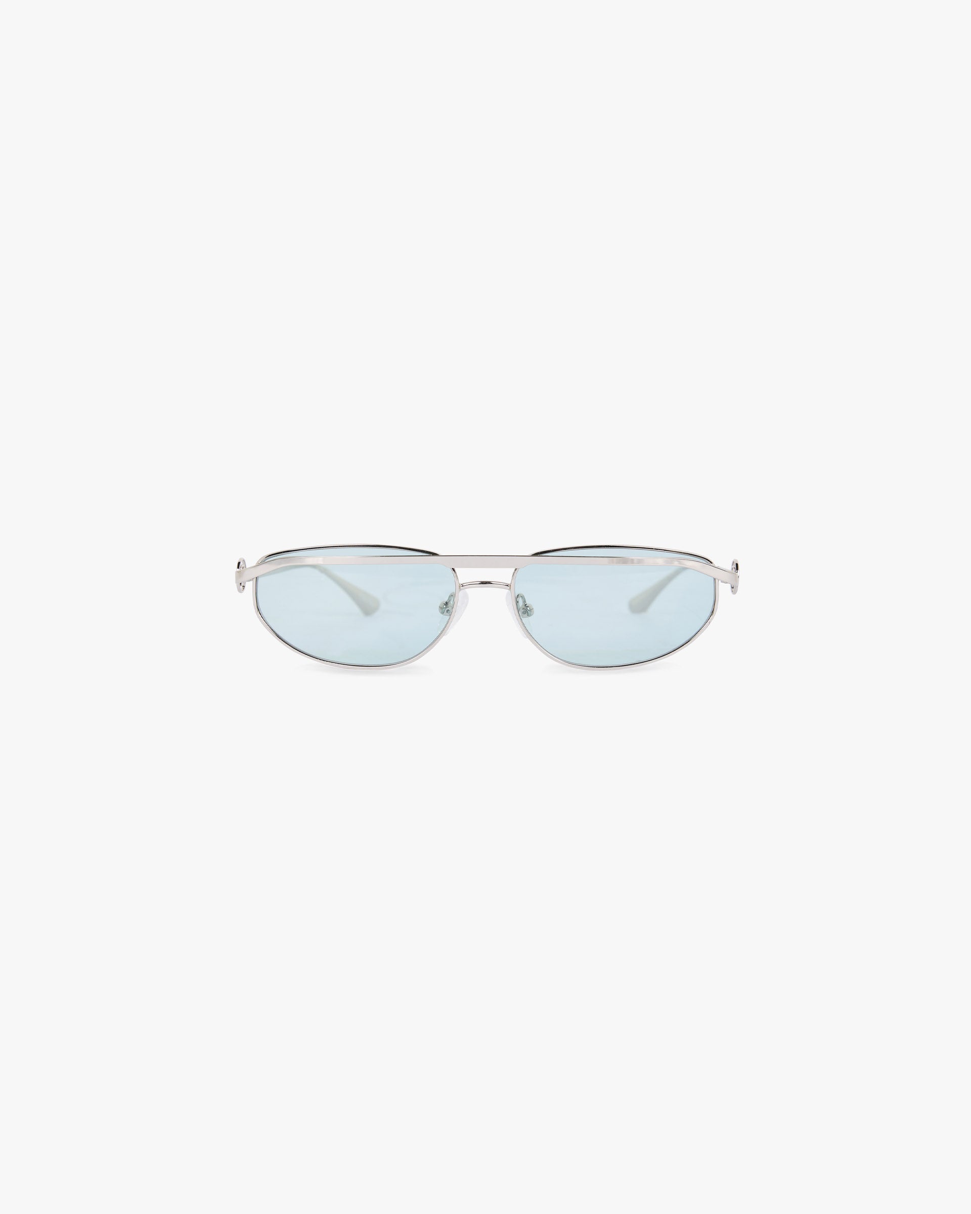 Represent Slim Aviator Sunglasses - Silver Matcha